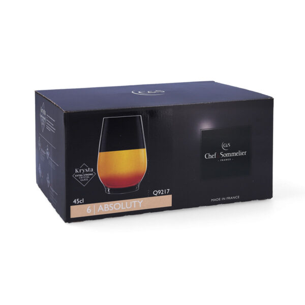 Gläserset Chef & Sommelier Absoluty Durchsichtig Glas 450 ml 6 Stück – Bild 4