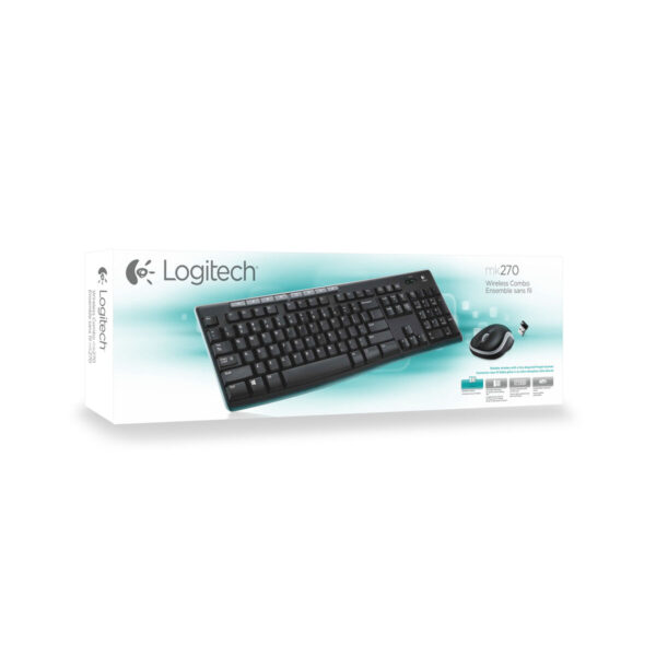 Tastatur mit Drahtloser Maus Logitech MK270 Azerty Französisch – Bild 2