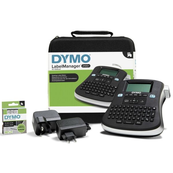 Tragbares, elektrisches Etikettengerät Dymo LabelManager™ 210D+ QWERTY Kitcase (1 Stück) – Bild 2