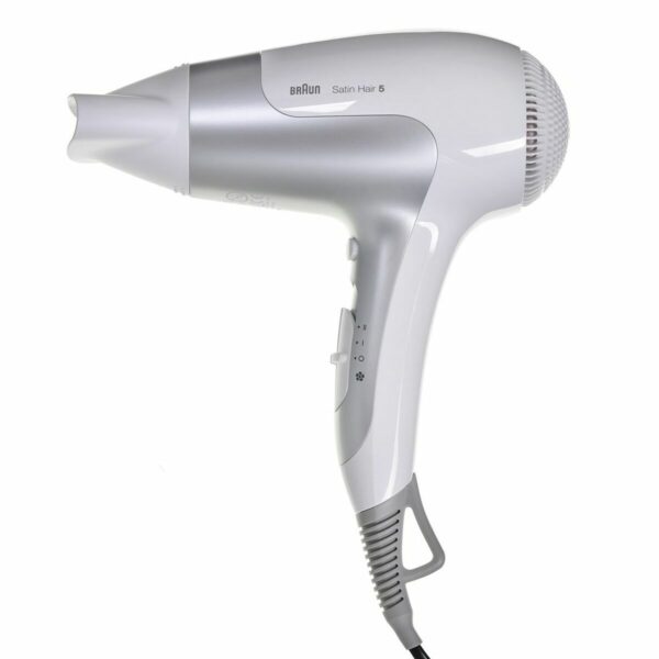 Föhn Braun Satin Hair 5 Power Perfection HD580 Weiß Silberfarben 2500 W – Bild 2