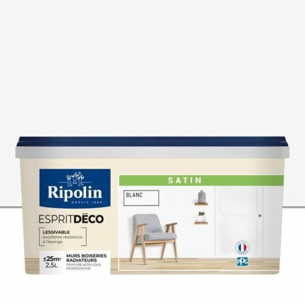Grundierung Ripolin Weiß Satin 2,5 L – Bild 2