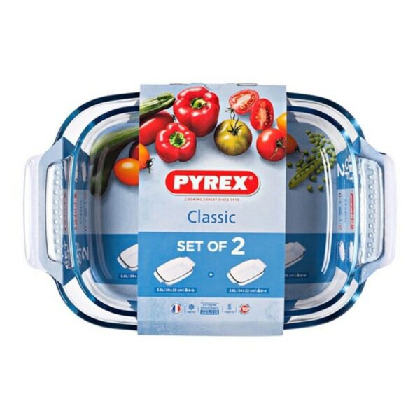 Auflaufformset für den Backofen Pyrex Classic Durchsichtig Glas
