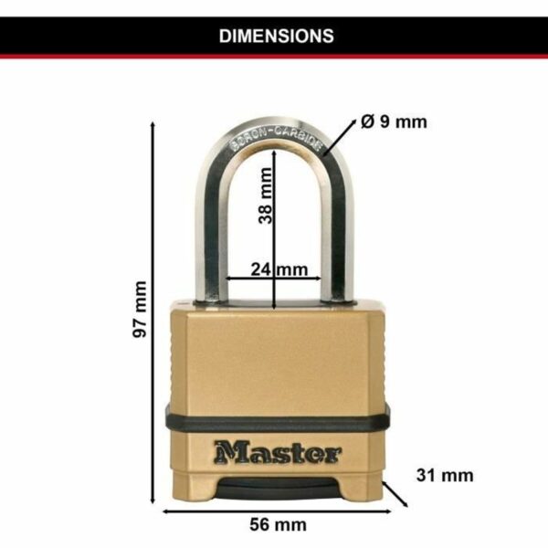 Kombinationsschloss Master Lock – Bild 5
