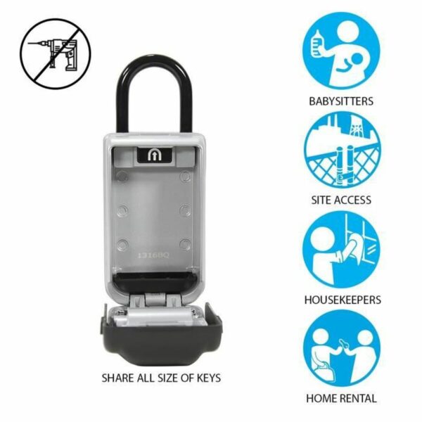 Safe Master Lock 5424EURD Schlüssel Grau Metall 17,5 x 7,2 x 5,2 cm – Bild 2