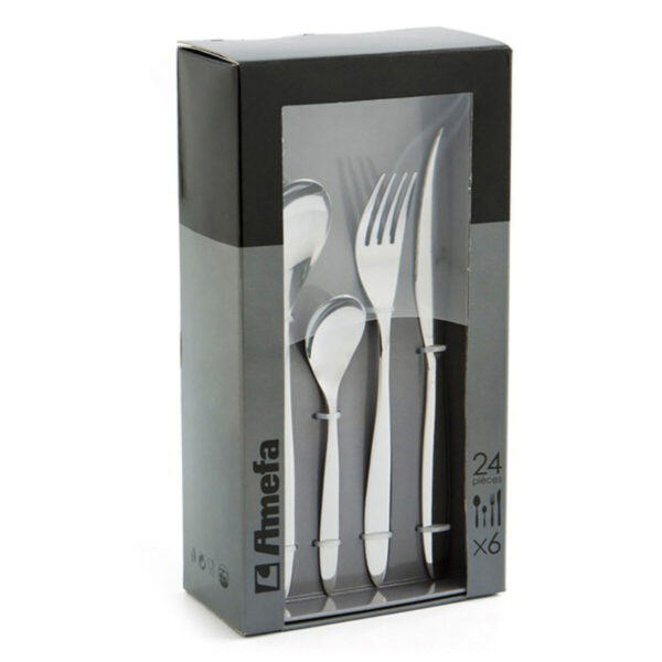 Besteckset Amefa Actual Metall Stahl Edelstahl 24 Stücke – Bild 2
