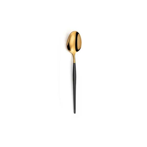 Löffelchen Amefa Soprano Schwarz Gold Metall Kaffee 12 Stück