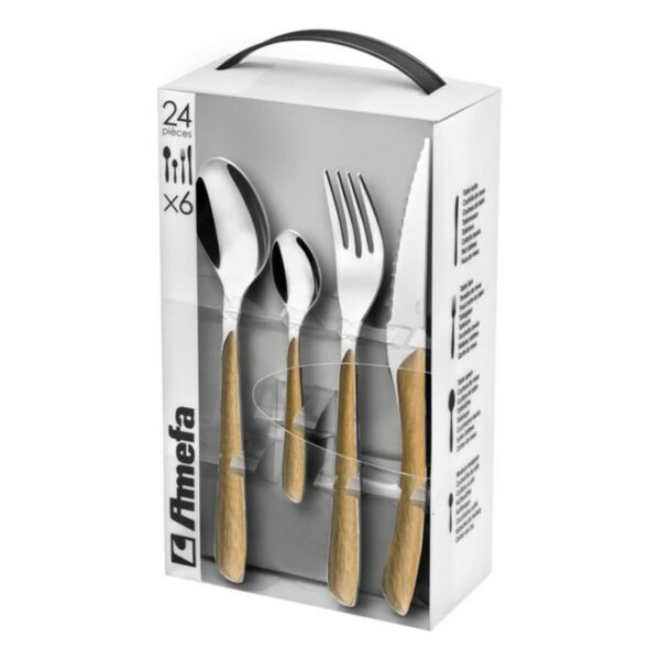 Besteckset Amefa Eclat Edelstahl ABS 24 Stücke – Bild 2