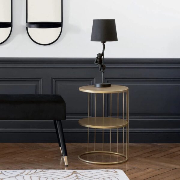 Tischdekoration Atmosphera Kobu Gold Metall 36 x 36 x 52 cm – Bild 2