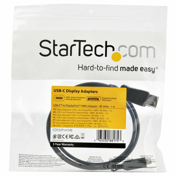 USB-C-zu-DisplayPort-Adapter Startech CDP2DP141MB          Schwarz 1 m – Bild 5