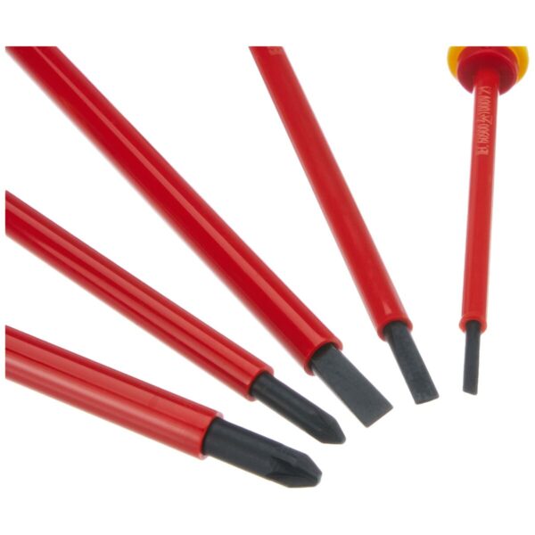 Schraubendreher-Set Facom Protwist Isolated 1000V AT5VE.PB Flach Pozidriv 5 Stücke – Bild 5