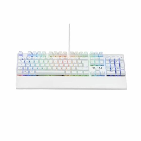 Mechanische Tastatur The G-Lab KEYZ RUBIDIUM Weiß Azerty Französisch – Bild 2