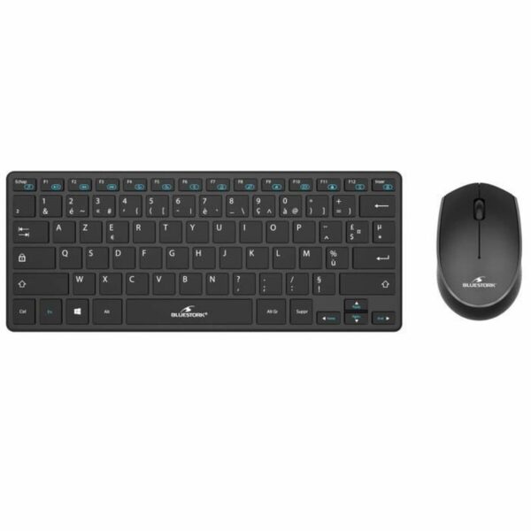 Tastatur mit Maus Bluestork Sans fil Ultra compact Schwarz – Bild 4