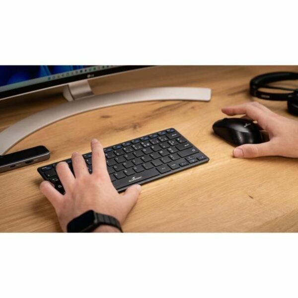 Tastatur mit Maus Bluestork Sans fil Ultra compact Schwarz – Bild 2