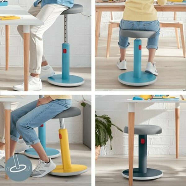 Ergonomischer Hocker Leitz Ergo Cosy Active Gelb Kunststoff – Bild 4
