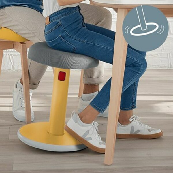 Ergonomischer Hocker Leitz Ergo Cosy Active Gelb Kunststoff – Bild 6