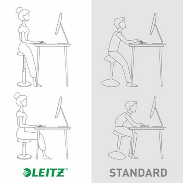 Ergonomischer Hocker Leitz Ergo Cosy Active Gelb Kunststoff – Bild 7