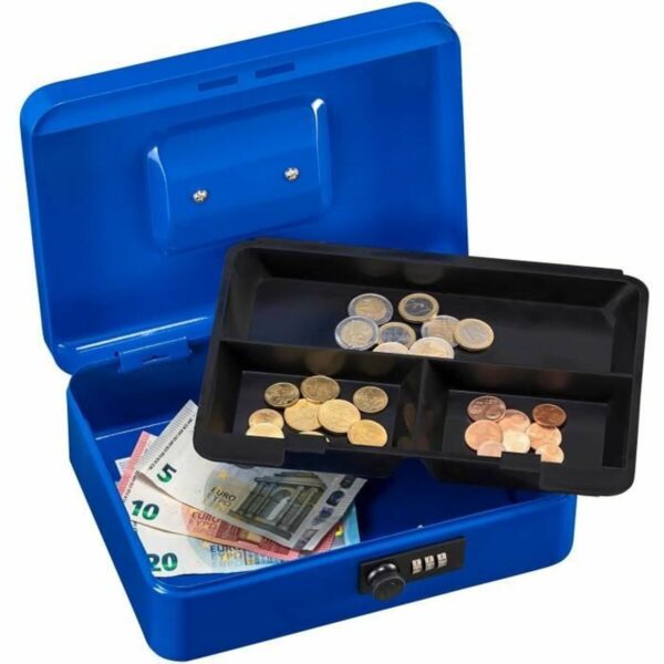 Tresor Burg-Wachter Money Code 5025 Blau Stahl Kombination – Bild 5