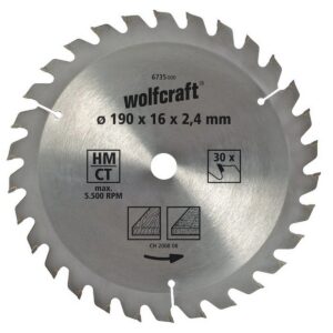 Trennscheibe Wolfcraft 6733000 160 x 2,4 mm