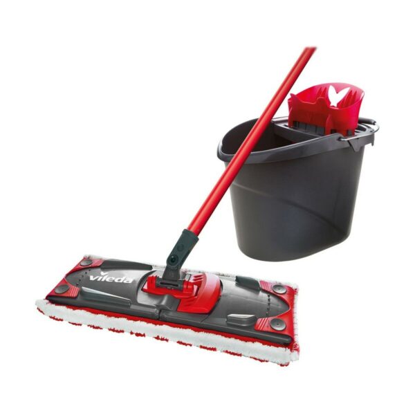 Wischmopp mit Doppeleimer Vileda Ultramax Mop Set Schwarz Rot Mikrofasern – Bild 3