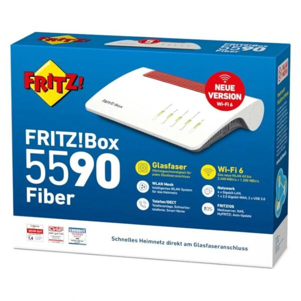 Schnittstelle Fritz! FRITZ BOX 5590 FIBER WRLS Weiß – Bild 2
