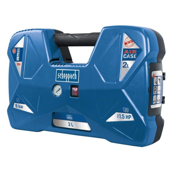 Luftkompressor Scheppach Air Case 1100 W 2 L 230 V 8 bar – Bild 2