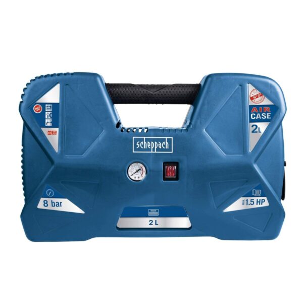 Luftkompressor Scheppach Air Case 1100 W 2 L 230 V 8 bar – Bild 3