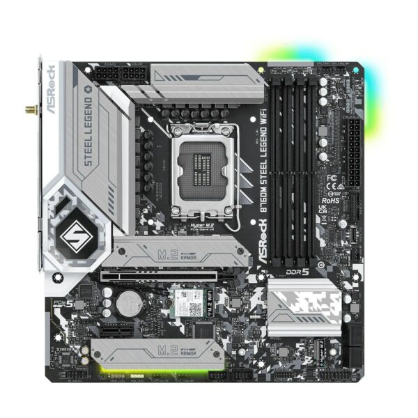 Motherboard ASRock B760M Steel Legend WiFi Intel Wi-Fi 6 Intel B760 LGA 1700 – Bild 2