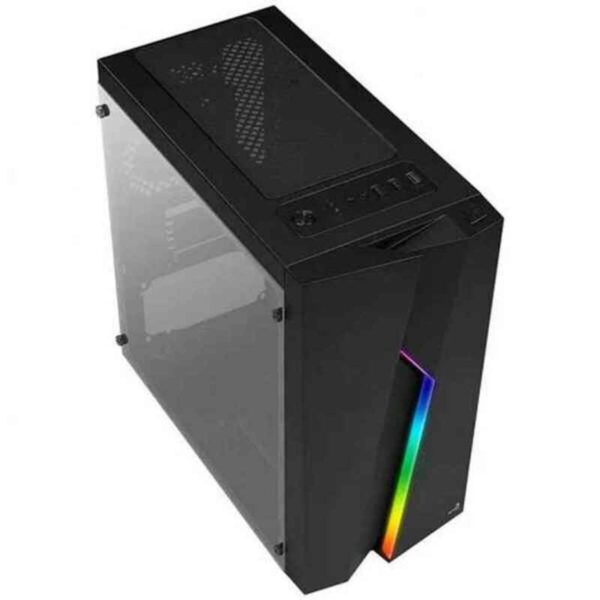 ATX Semi-Tower Gehäuse Aerocool Bolt Mini RGB Schwarz Bunt – Bild 2