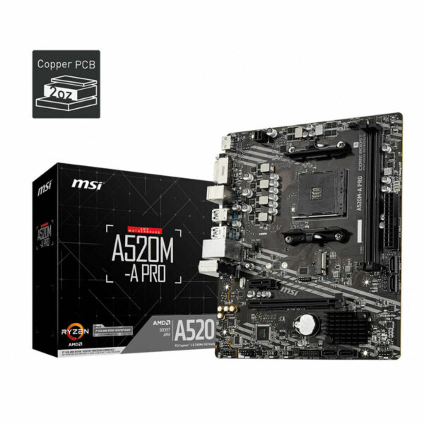 Motherboard MSI 7C96-001R mATX AM4     AMD AM4 – Bild 2