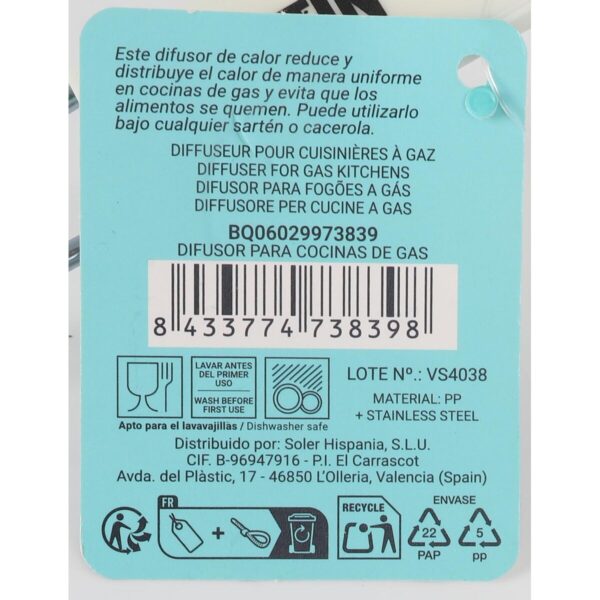 Diffusor für die Küche Quttin 20,5 x 35 cm Gas – Bild 4