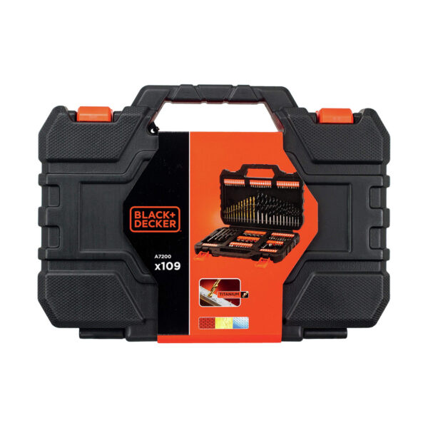 Satz Bohrer Black & Decker  a7200-x Aktentasche 109 Stücke – Bild 3