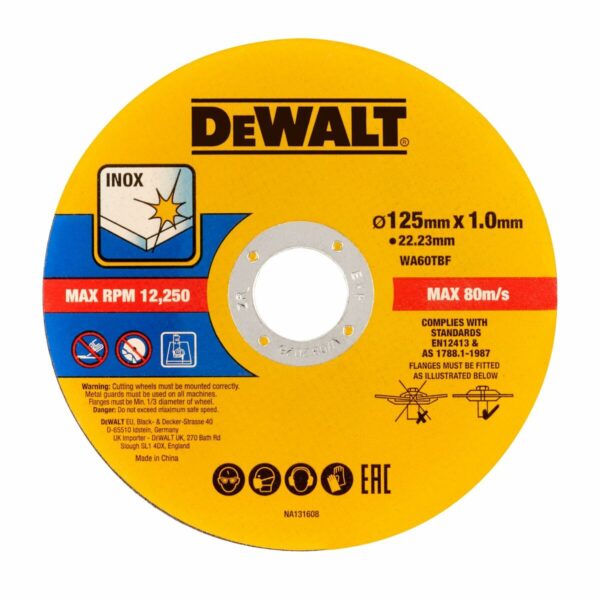 Trennscheiben Dewalt dt20598-qz Ø 125 mm Winkelschleifer (50 Stück) – Bild 2