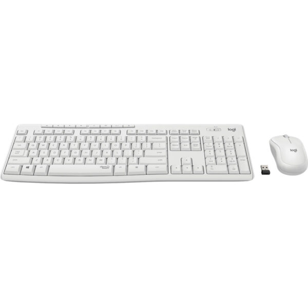 Tastatur mit Drahtloser Maus Logitech MK295 Weiß Französisch AZERTY – Bild 2