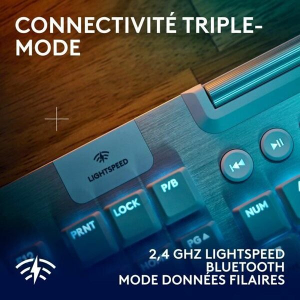 Drahtlose Tastatur Logitech G915 X Weiß AZERTY – Bild 5