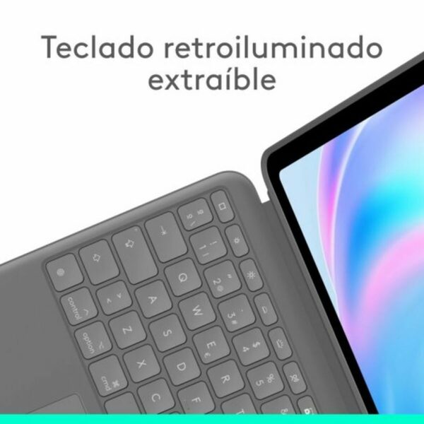 Tablet Tasche Logitech 920-012614 Grau Qwerty Spanisch – Bild 3