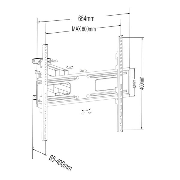 Wandhalterung MacLean 80" 50 kg – Bild 2
