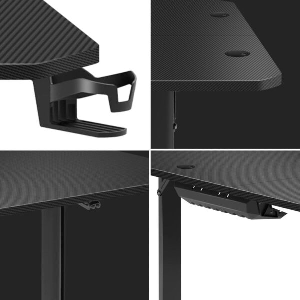 Schreibtisch Gaming Huzaro HZ-Hero 4.7 Schwarz Holz MDF 160 x 75 cm – Bild 7