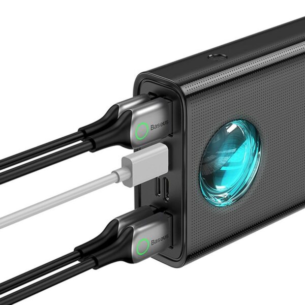 Power Bank Baseus AMBILIGHT Weiß Schwarz 30000 mAh – Bild 4