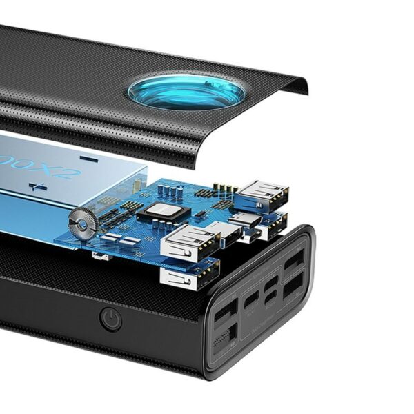 Power Bank Baseus AMBILIGHT Weiß Schwarz 30000 mAh – Bild 5