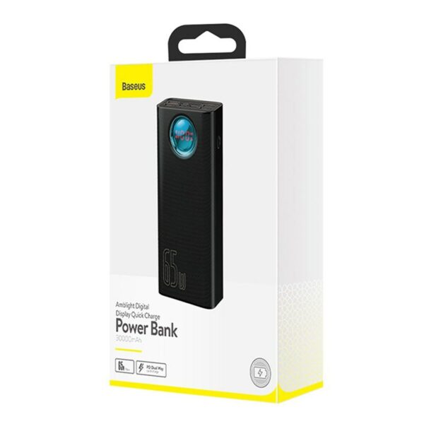 Power Bank Baseus AMBILIGHT Weiß Schwarz 30000 mAh – Bild 6