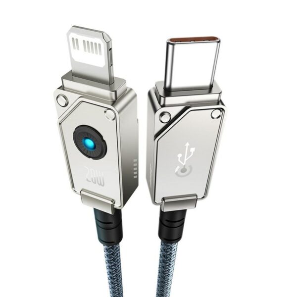 USB-C auf Lightning Verbindungskabel Baseus P10355803221-01 Weiß Schwarz 2 m – Bild 5