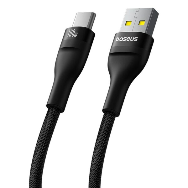 USB A zu USB-C-Kabel Baseus P10311804111-00 Schwarz 1 m – Bild 3