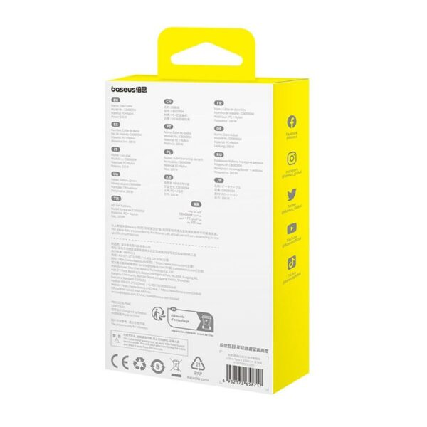 USB A zu USB-C-Kabel Baseus P10373002311-00 Blau 1 m – Bild 6