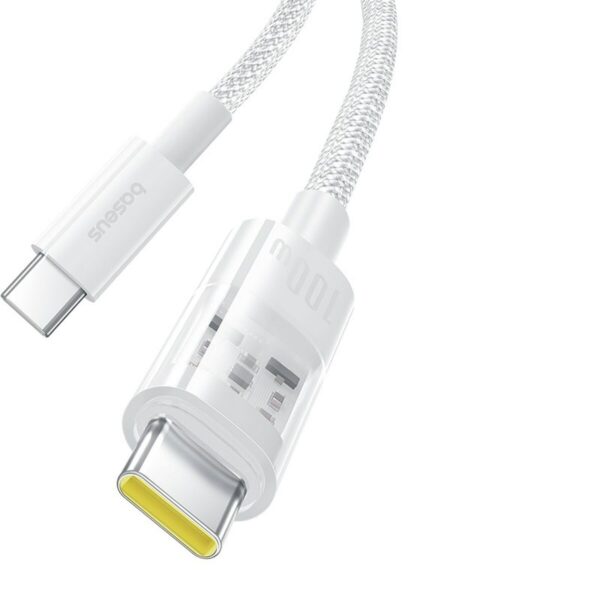 USB-C zu USB-C-Kabel Baseus P10373000211-01 Weiß 2 m – Bild 2