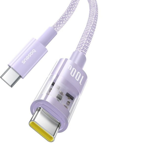 USB-C zu USB-C-Kabel Baseus P10373000511-01 Purpur 2 m – Bild 2