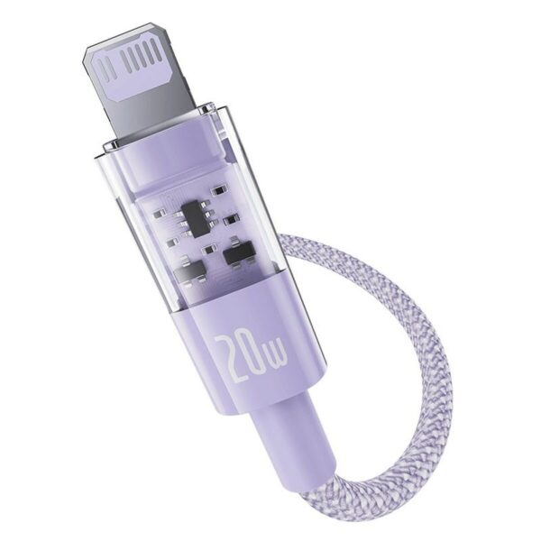 USB-C auf Lightning Verbindungskabel Baseus P10373001511-00 Purpur 1 m – Bild 2