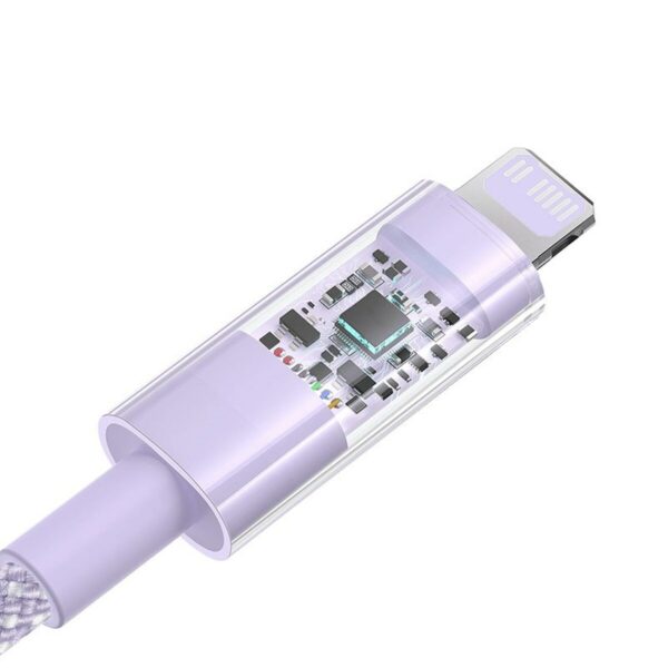 USB-C auf Lightning Verbindungskabel Baseus P10373001511-00 Purpur 1 m – Bild 3