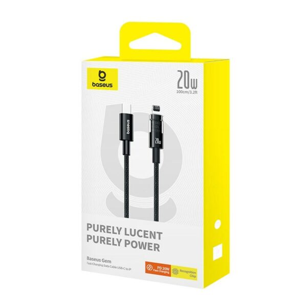 USB-C auf Lightning Verbindungskabel Baseus P10373001111-00 Schwarz 1 m – Bild 5