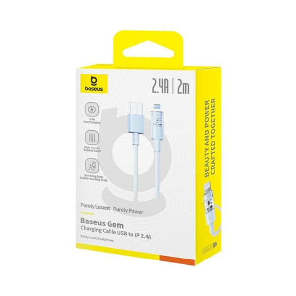 USB auf Lightning Verbindungskabel Baseus P10373003311-01 Blau 2 m – Bild 6
