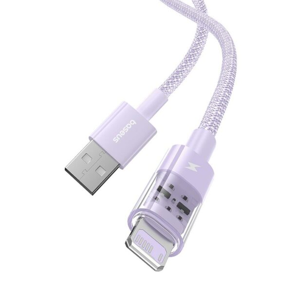 USB auf Lightning Verbindungskabel Baseus P10373003511-01 Purpur 2 m – Bild 2